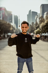 COOL PUNK BLACK SUDADERA