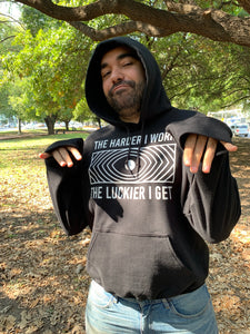 GET LUCKY BLACK HOODIE